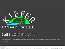 Tablet Screenshot of kieferlandscaping.com